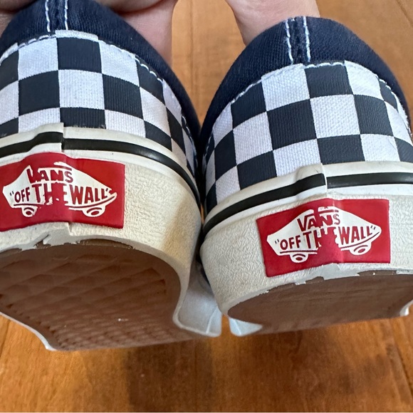 Vans Classic Slip On "Navy/White" Preschool Unisex Shoe - Picture 2 of 8